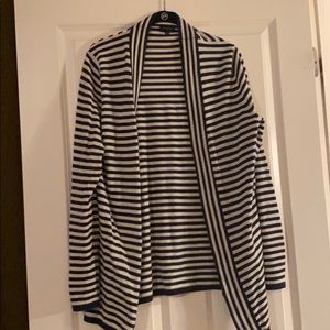 Long striped cardigan